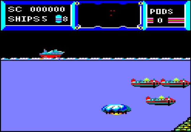 The Deep - Amstrad CPC game screenshot (1988) by US Gold